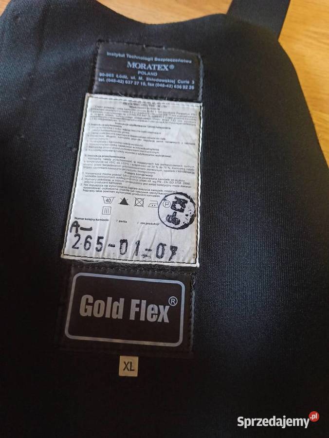 Kamizelka kuloodporna MORATEX III GOLDFLEX Skierniewice