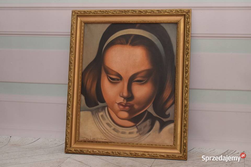 T De Łempicka Portret Dziewczyny w Opasce na