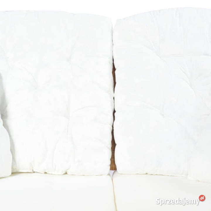 2osobowa sofa jasnobrązowa rattanowa WM325474 Meble Warszawa