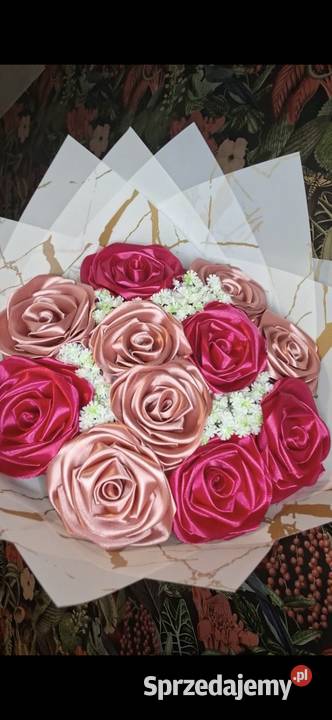 Wieczny bukiet z satynowej wstążki Szczecin