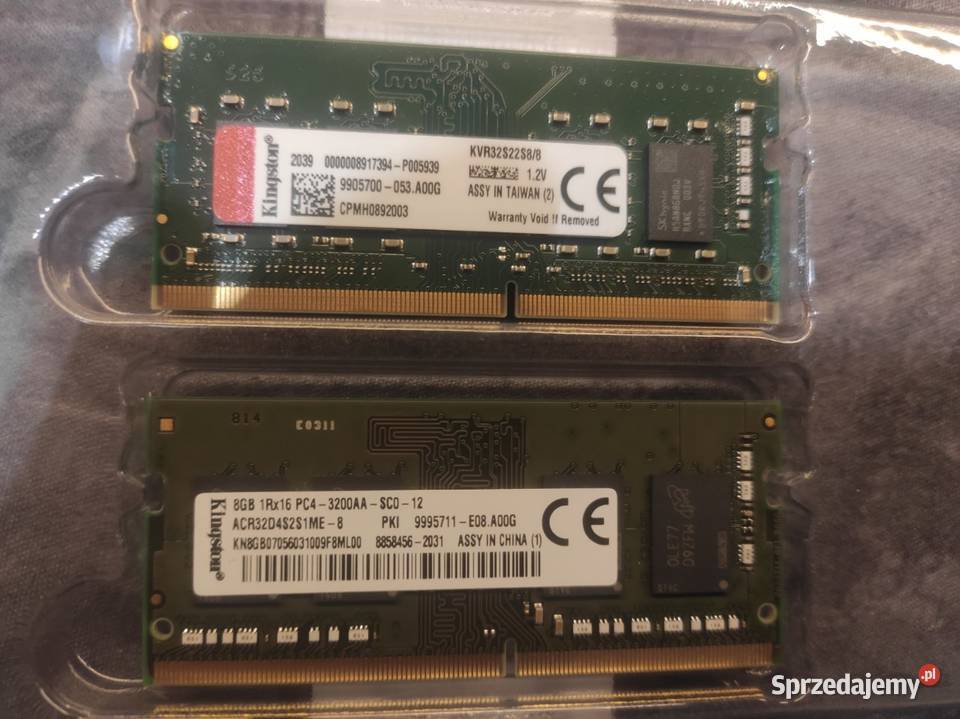 Pamięć RAM Kingston 16gb DDR4 CL22 3200 MHz Polana sprzedam