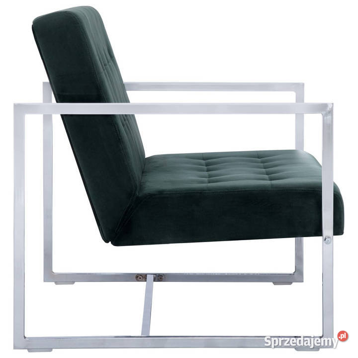 2osobowa sofa z podłokietnikami ciemnozielona Warszawa