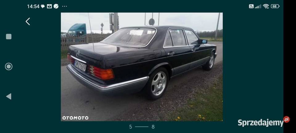 Mercedes Benz Klasa S zamiana przebieg 168000 granatowy Psary