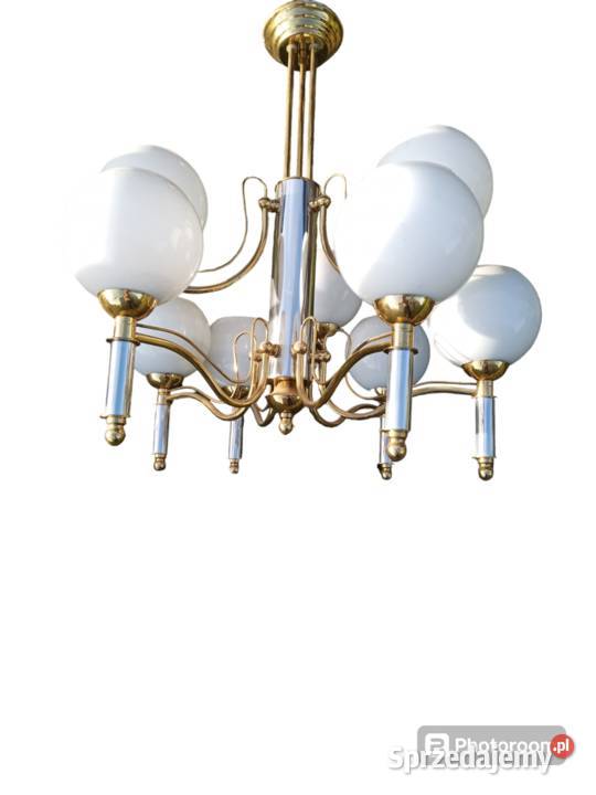 Żyrandol miedziany 9 ramienny Brodnica