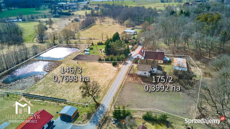 Woryny Dom z budynkami gospodarczymi ziemia warmińsko-mazurskie