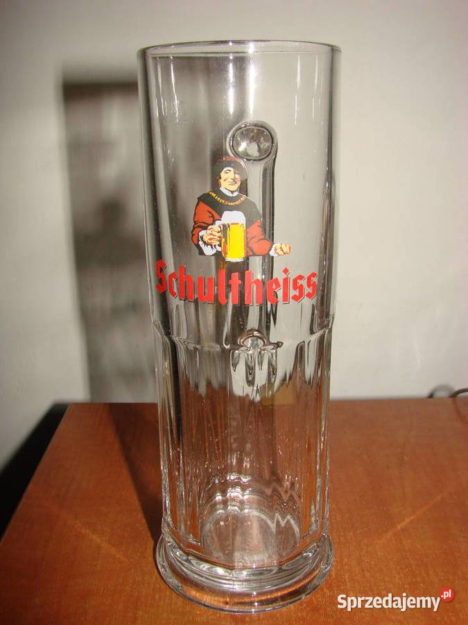 Schultheiss szklany kufel SOHM pomorskie Pruszcz Gdański