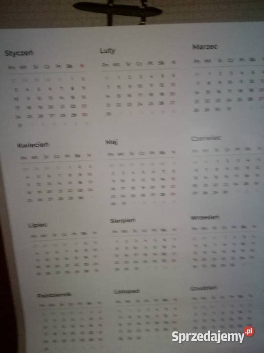 Kalendarz ścienny 2022r WZL widok helikoptera z Łódź