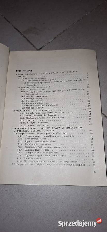 Bezpieczeństwo pracy mechaników unikat 1983 Łęczyca