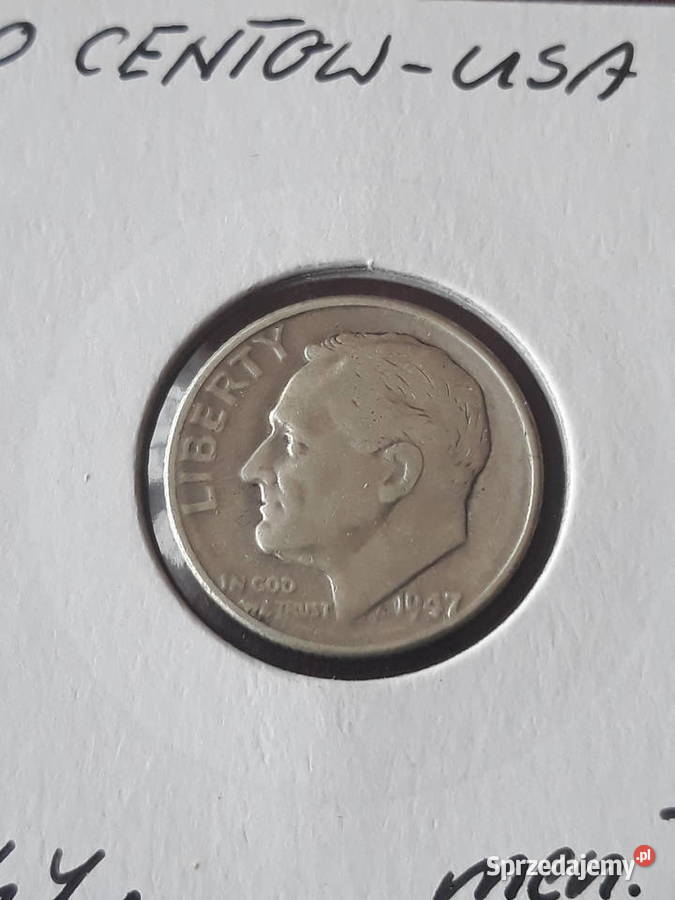 10 Centów USA 1947 r men D Konin sprzedam