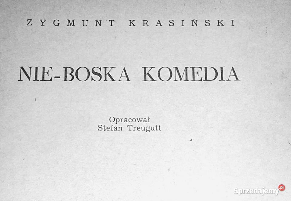 Nie Boska Komedia Zygmunt Krasiński Rok wydania 1983 Pozostałe Chełm