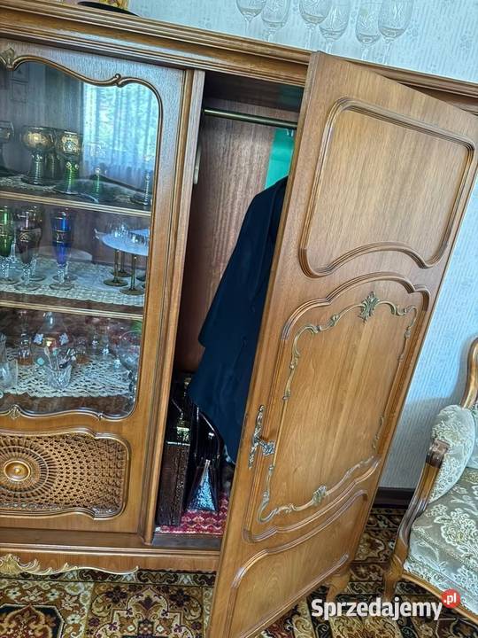 ładna biblioteka serwantka chippendale witryna