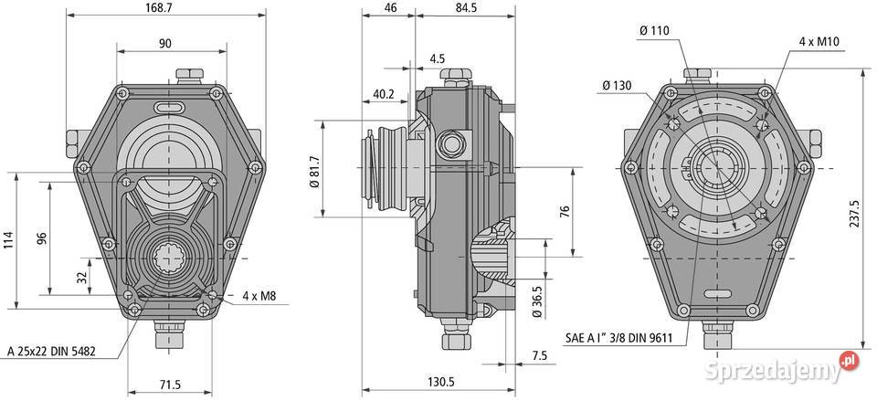 Przekładnia Multiplikator WOM 600046 Pompa Solec Kujawski sprzedam