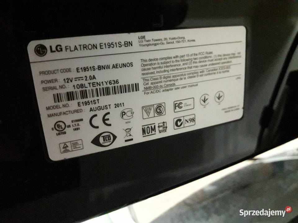 Monitor komputera LG samsung Asus gigabyte hp Monitory i projektory Bychawa