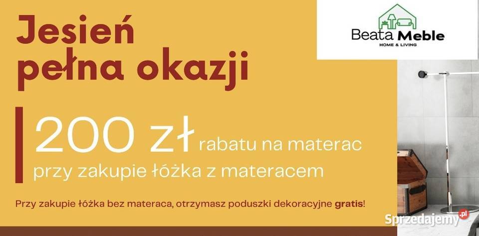 140 x200 Łóżko tapicerowane AGATA PROMOCJA na Warka