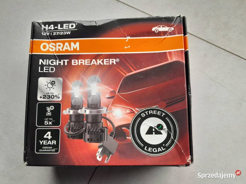 OSRAM H4LED 12V NIGHT BREAKER ŻARÓWKI uszkodzone Dąbrowa Górnicza sprzedam