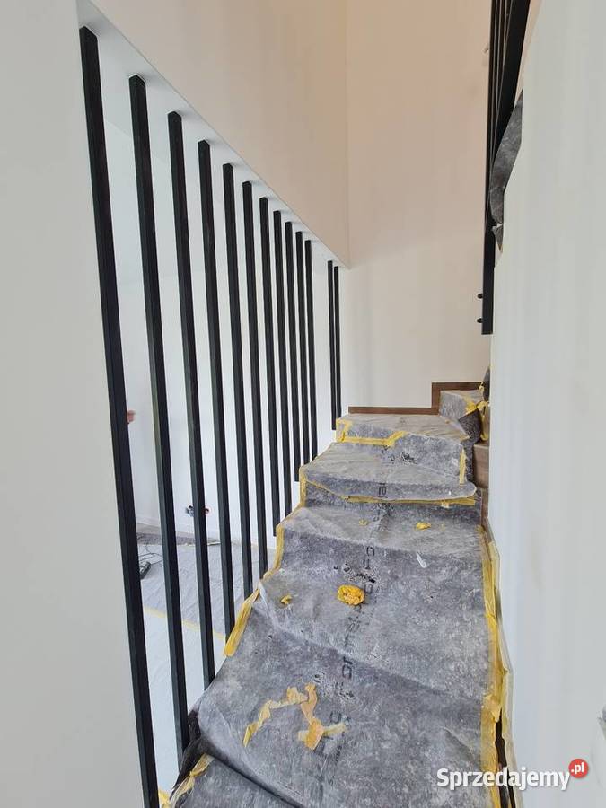 Balustrada Harfowa LOFT Lamele Stalowe pod Kościerzyna