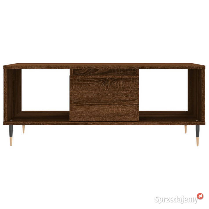 Stolik kawowy brązowy dąb 90x50x365 WM830587 Warszawa sprzedam