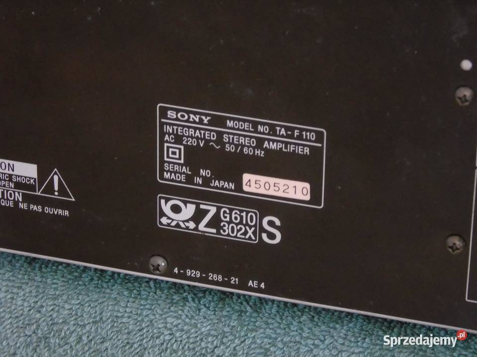 Wzmacniacz Sony TAF110 sprawny i mocny DOSTAWA podkarpackie Jasło sprzedam