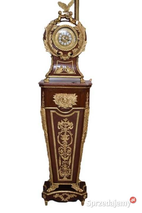 ZEGAR COKOŁOWY W STYLU LUDWIKA XVI ZŁOCONY WG Kraków