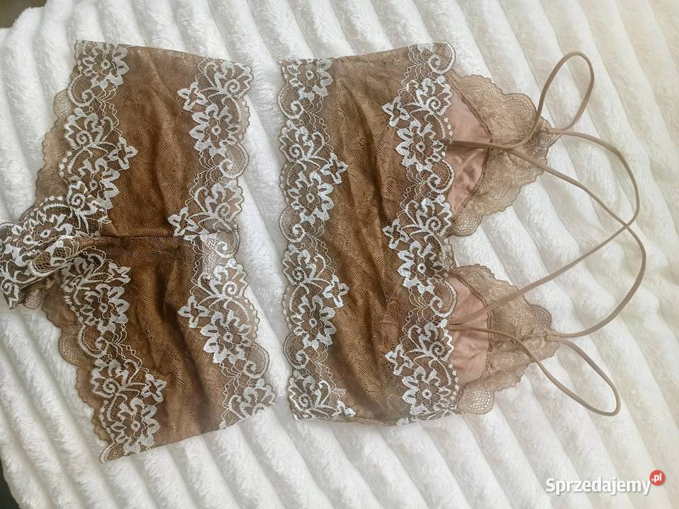 Damski komplet z pełną koronką rozmiar L Miseczka C Pisarzowice sprzedam