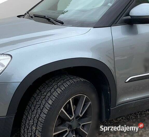 Skoda Yeti nakładki na błotniki nadkole 4 CHROM