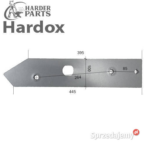 Płoza HARDOX 10534P części do pługa GOIZIN Suwałki