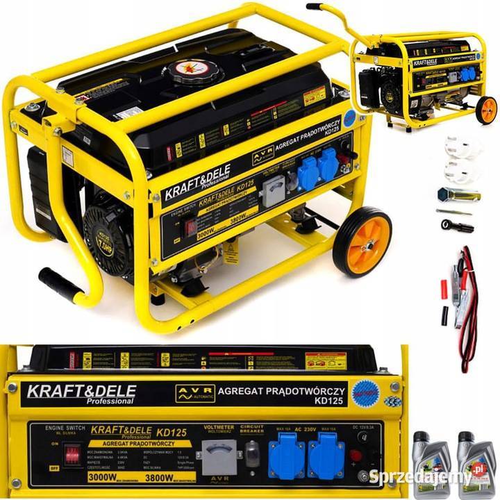 AGREGAT prądotwórczy 7 AVR 3800W generator prądu Ostrołęka