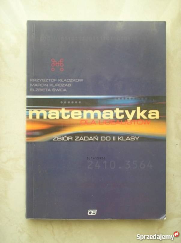 Matematyka licealistów podręcznik i zbiór zadań Kraków