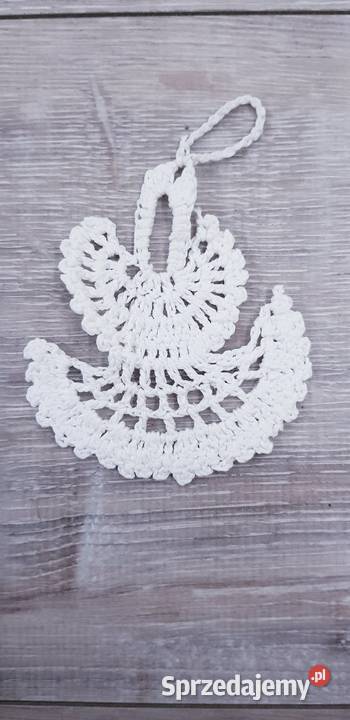 Zestaw starych szydełkowych ozdób na choinkę Dąbrowa Górnicza
