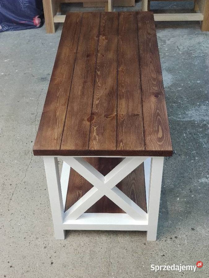 Stolik kawowy ława drewniana 55cm łódzkie