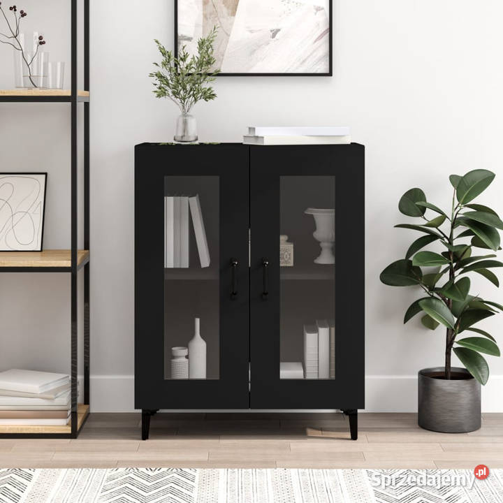 Szafka czarna 695x34x90 materiał drewnopochodny Warszawa