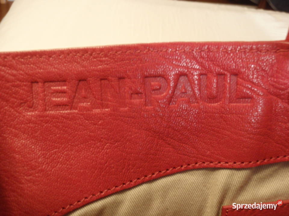 Torebka damska JEANPAUL z naturalnej czerwonej Moda i Styl
