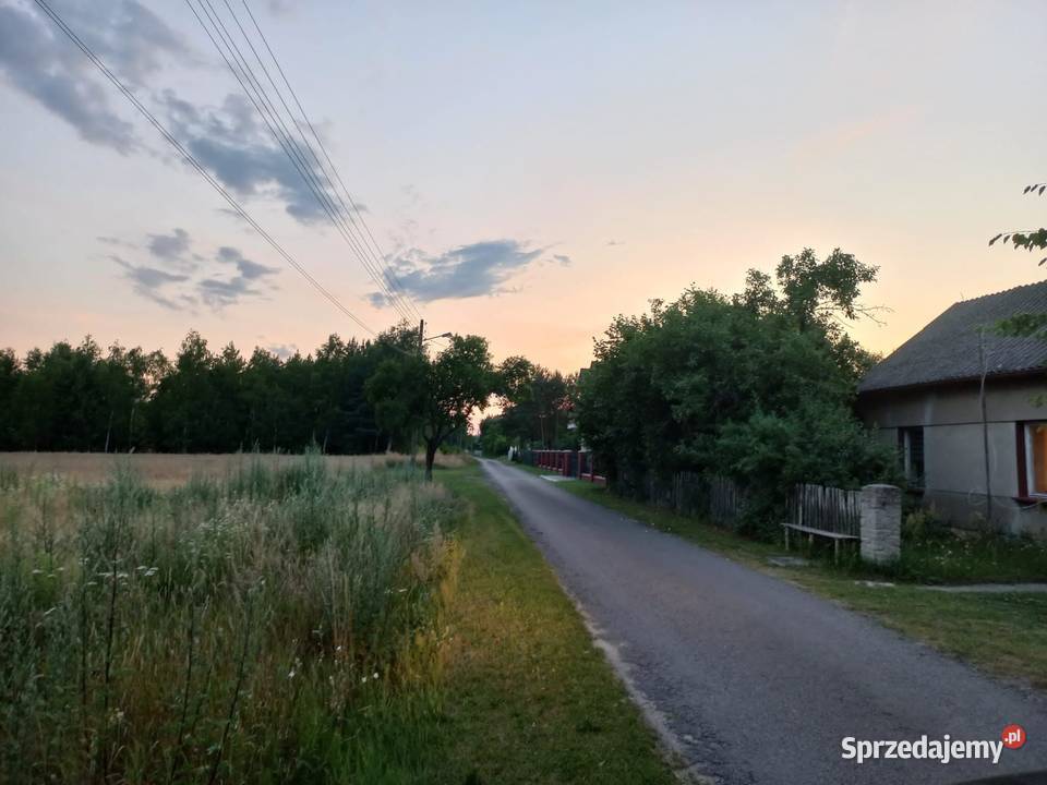 Działka budowlana drodze asfaltowej