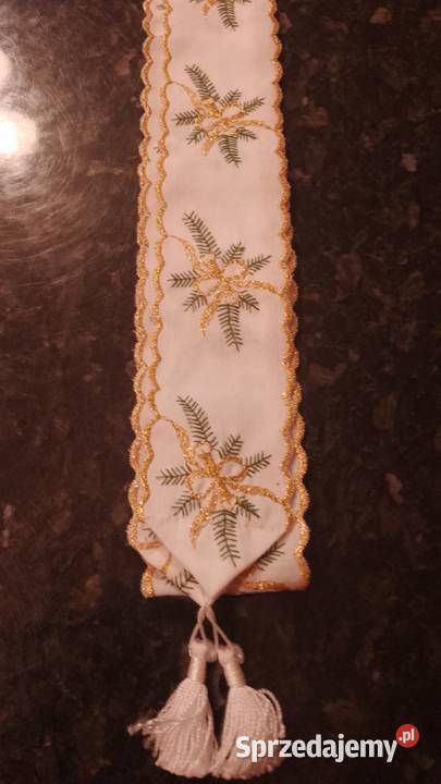 Szarfy bożonarodzeniowe biały śląskie Częstochowa sprzedam