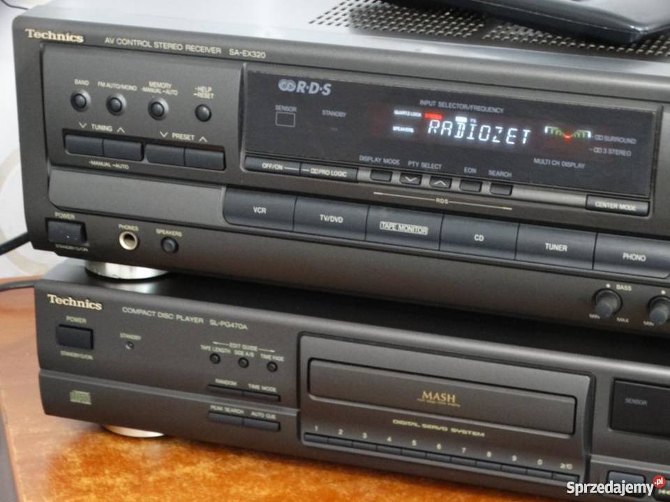 Amplituner z CD Technics SAGX320 pilot Jasło