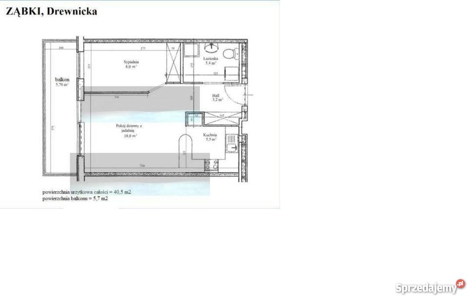 Ząbki Marki Warszawa Drewnicka daw pokoje 41m2 blacha