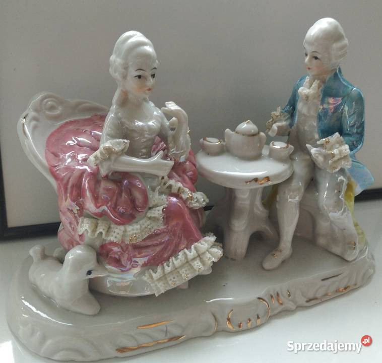 Porcelanowa figurka herbatka we dwoje Reda sprzedam