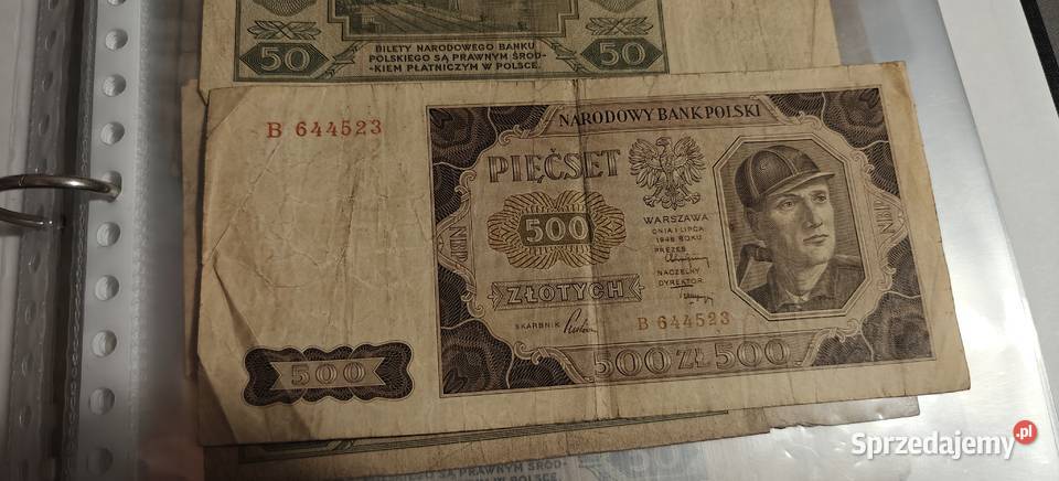 Banknot kolekcjonerski 500 seria B 48 lubelskie