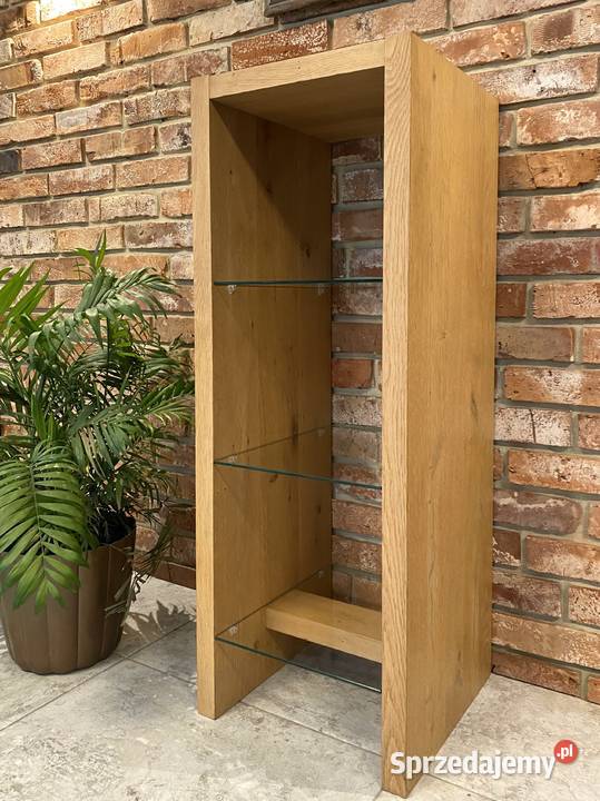 Witryna otwarta słupek vintage drewno dębowe wielkopolskie