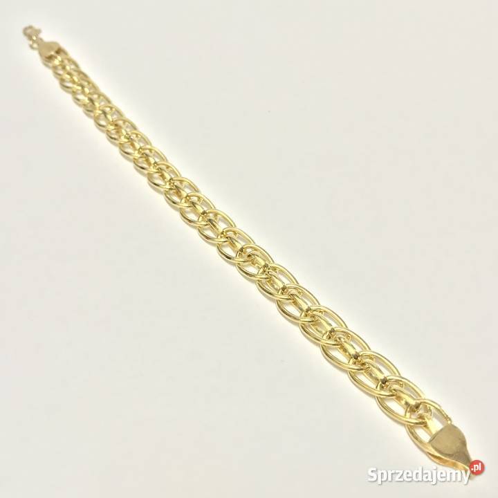 Złota BRANSOLETKA damska 18K cudowny SPLOT mazowieckie Warszawa