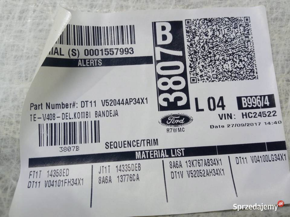 PODSUFITKA PODBITKA MK2 OSOBOWY KPL Ford Transit