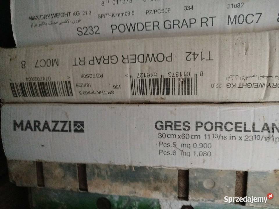 Płytki Marazzi gres 3060 756 m NOWE komplet podkarpackie Bircza sprzedam