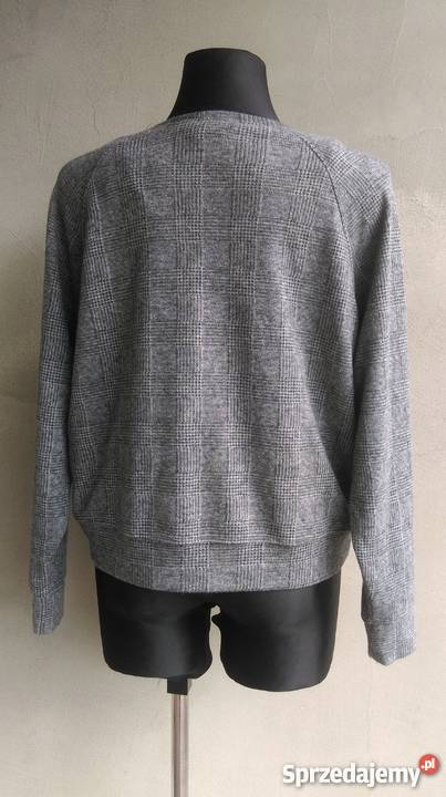 sweter w pepitkę kratkę HM 36