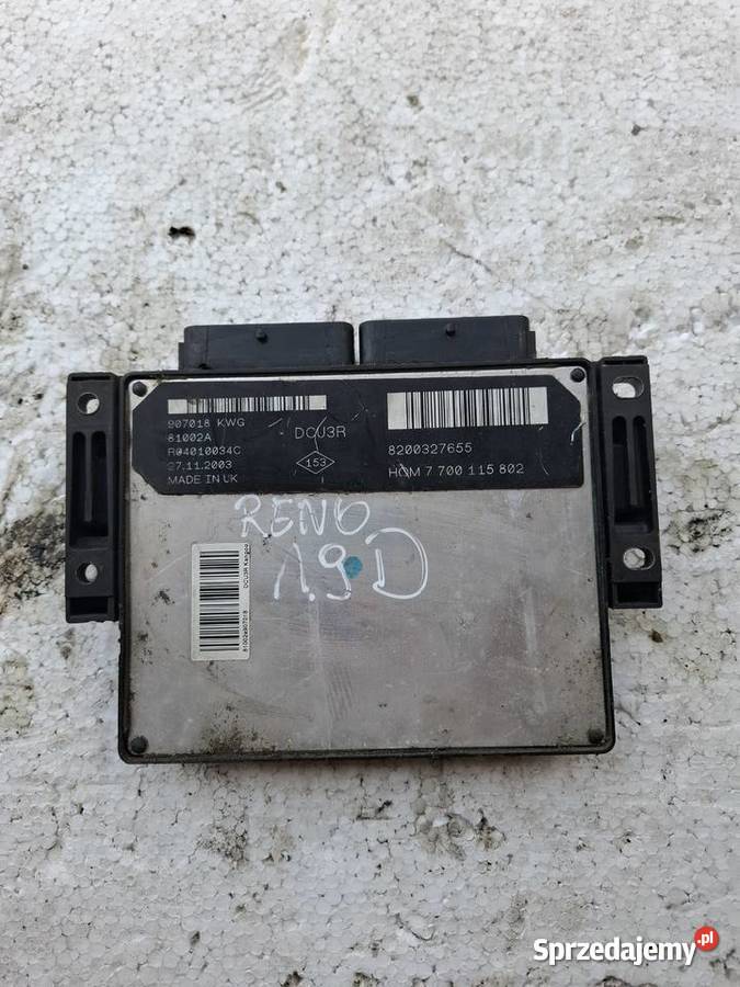 Komputer Sterownik Silnika Renault Kangoo 19 Wisznice