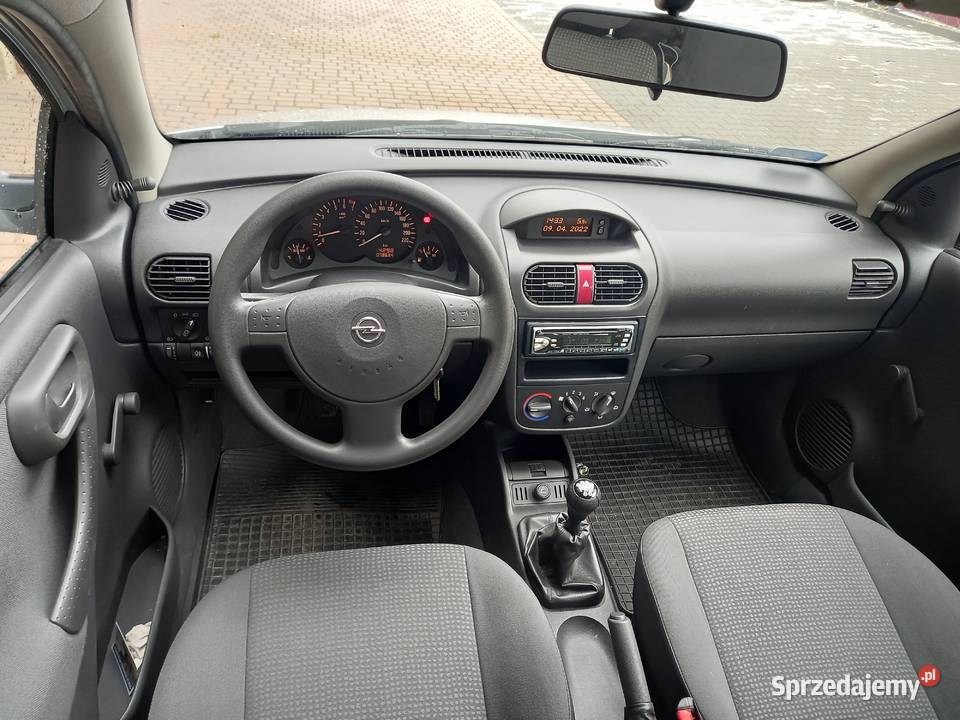 OPEL CORSA C 10 Ecotec Przebieg 78tkm Garażowany blokada skrzyni biegów Gliwice