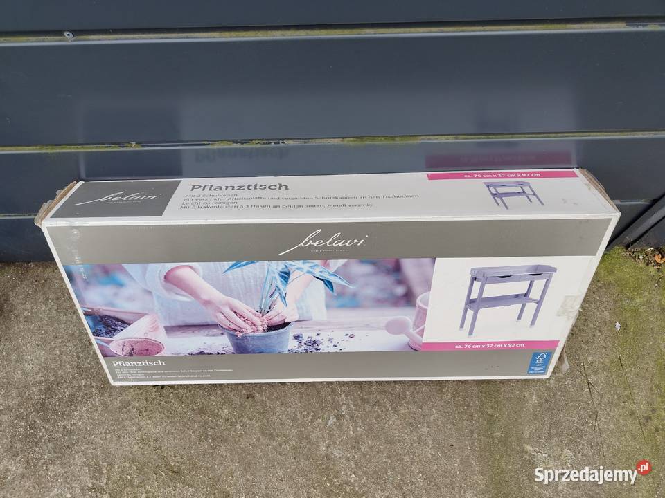 Stolik do przesadzania kwiatów ogrodniczy Aleksandrów Łódzki