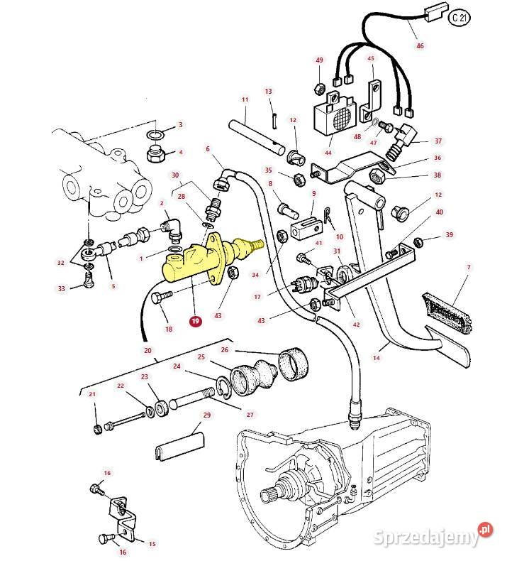 Pompka sprzęgła Massey Ferguson 3388831M4 Sprzęgła sprzedam