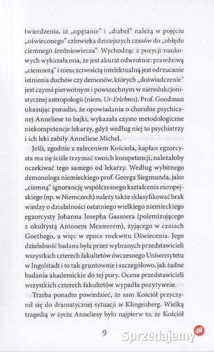 EGZORCYZMY OPĘTANIE DEMONY ks Aleksander Posacki miękka Gorzów Wielkopolski