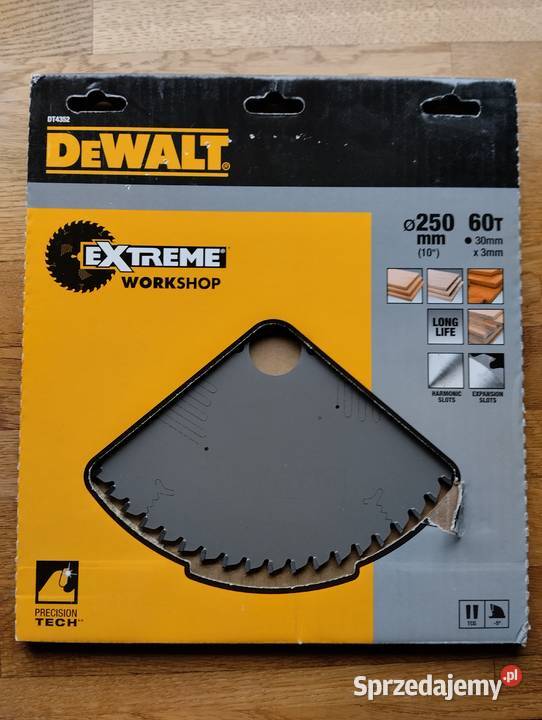 Tarcza do drewna piła 250mm DeWalt 60 zębów Lublin