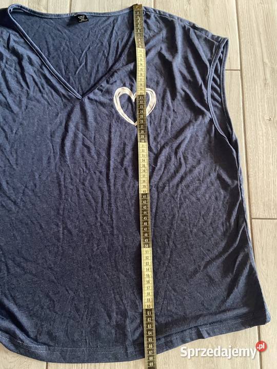 Koszulka luźna szeroka granatowa XL shein tshirt Rogoźno